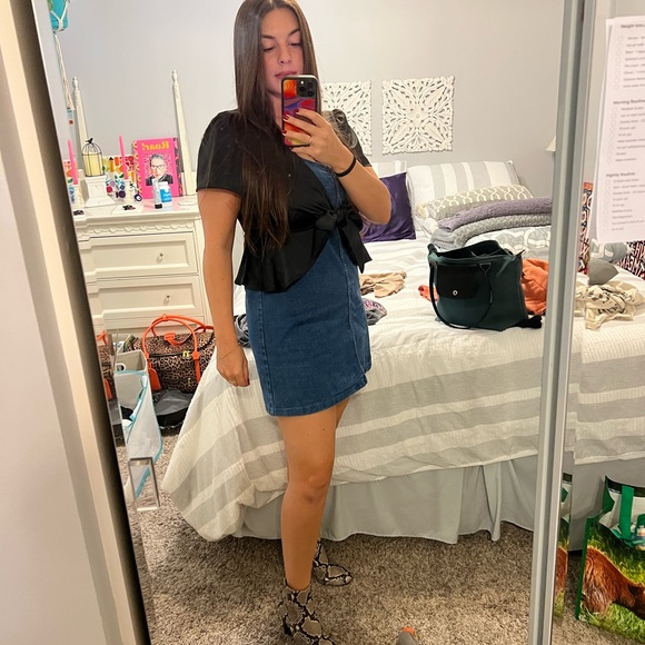 Wild Fable black satin wrap tie cover up size M - Picture 10 of 11